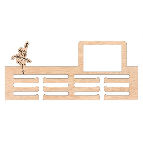 Wooden medal hanger - Ballet