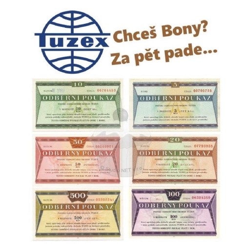 Edible paper "Tuzex vouchers bony" - A4