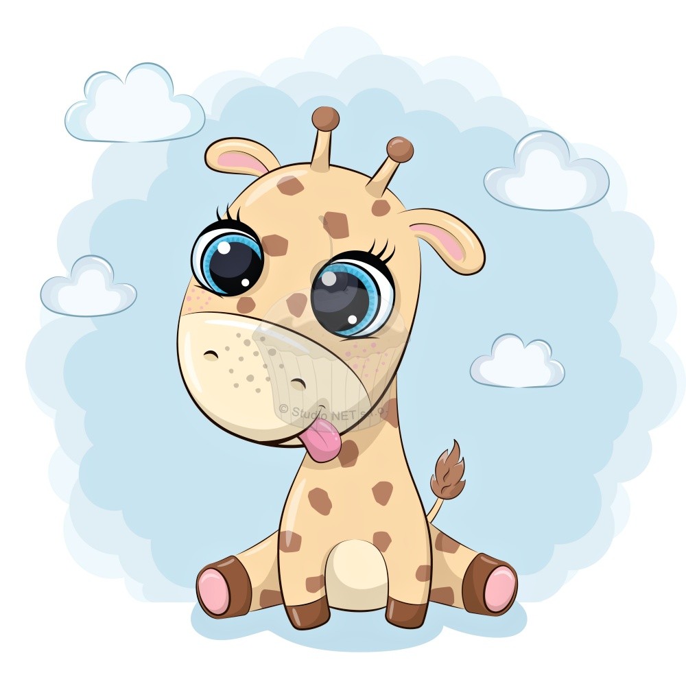 Essbares Papier "Giraffe Baby" A4