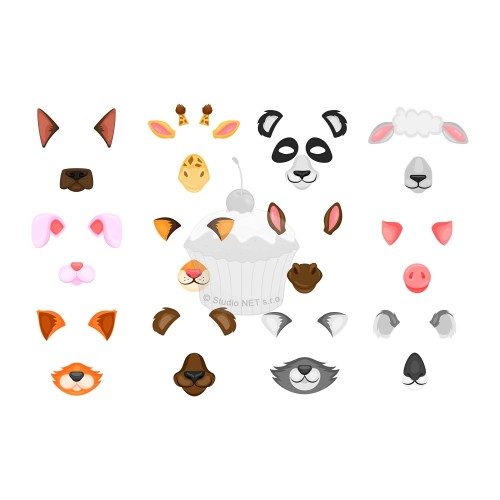 Edible paper "Animal masks 1" A4