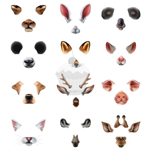 Edible paper "animal masks 3" A4