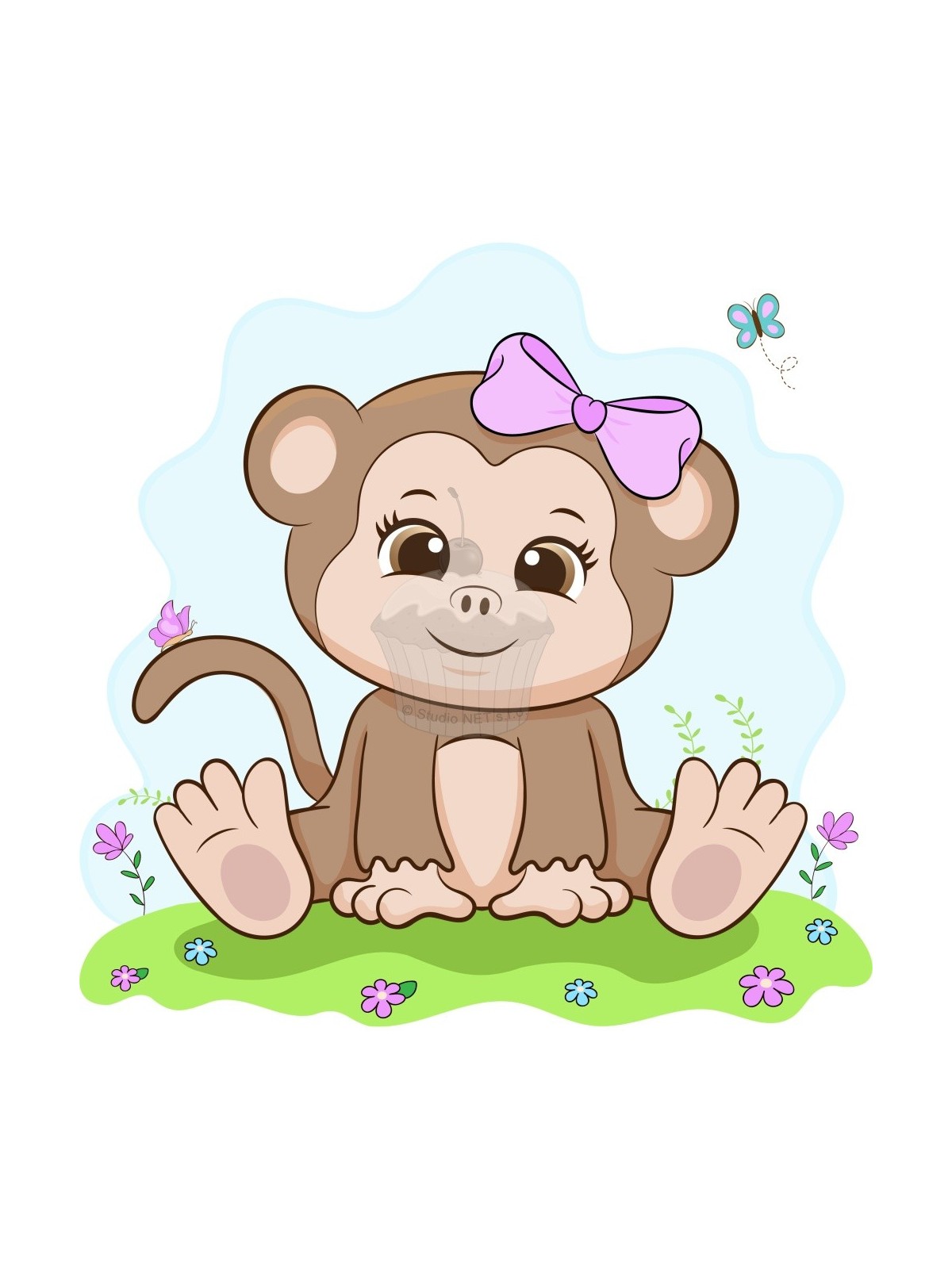 Edible paper "Baby Monkey" A4