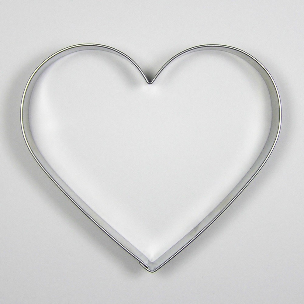 Stainless steel cookie cutter - heart 9.5 cm