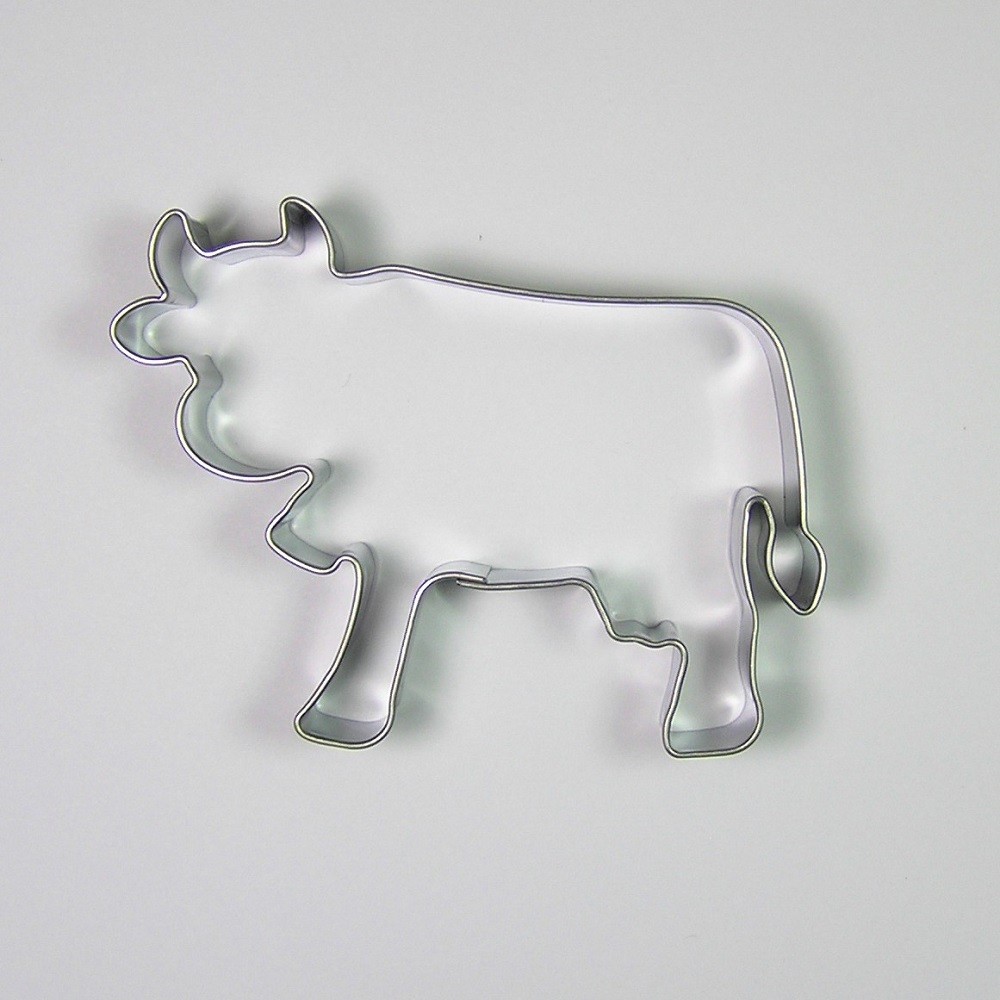 Stainless steel cookie cutter - cow