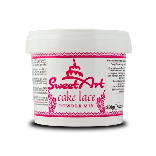 SweetArt Cake Lace Powder - edible lace mixture - white - 250g