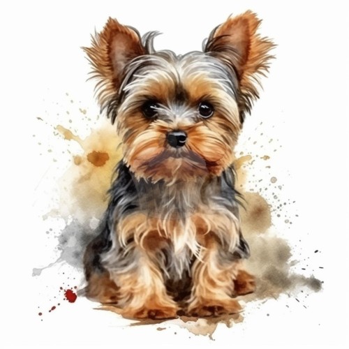 Essbares Papier "Hunde 16" Yorkshire Terrier 1 - A4