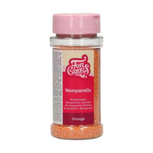 FunCakes Sugar Pearls - Dragee - Orange - 80g