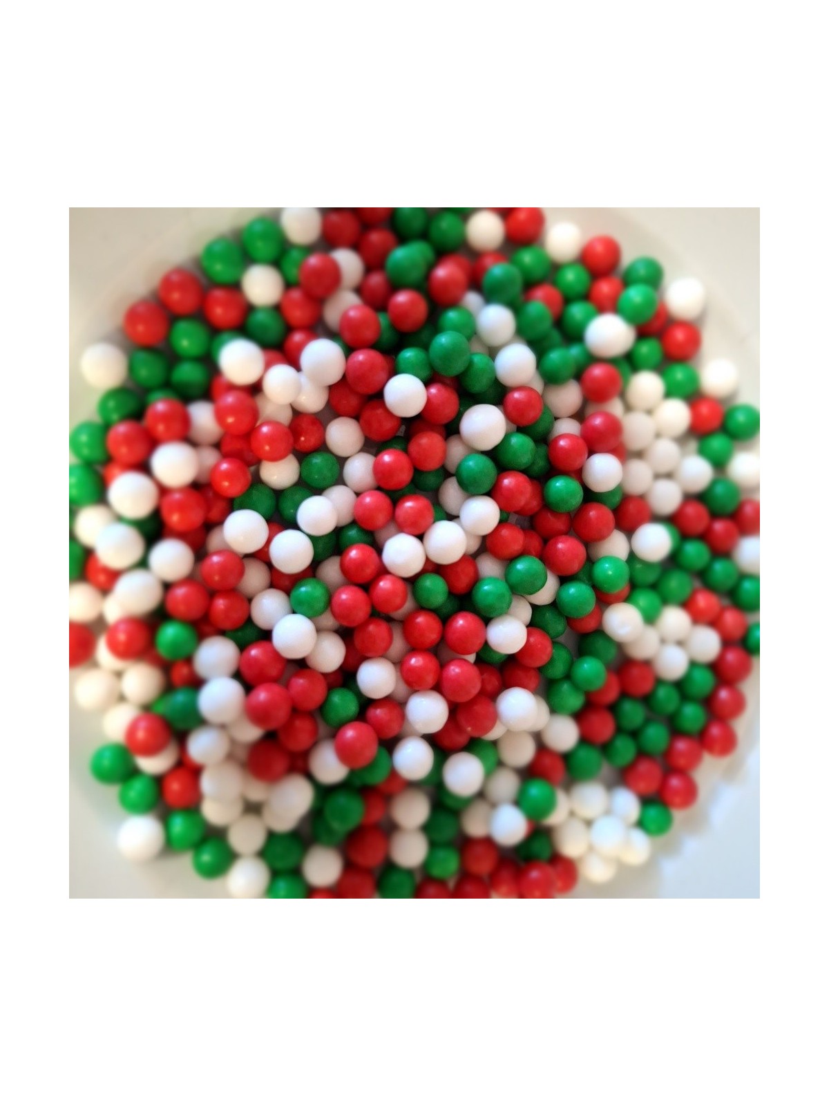 Sugar pearls - Christmas mix 7mm - 100g