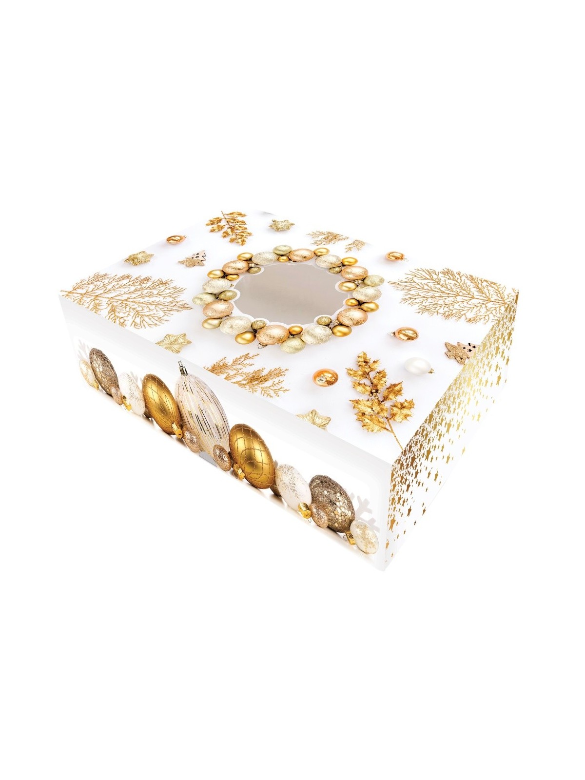 Boxes for Christmas cookies - Christmas gold - 22 x 15 x 5 cm