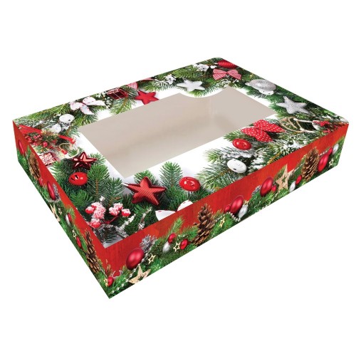 Boxes for Christmas cookies - Christmas needles - 36 x 22 x 5 cm
