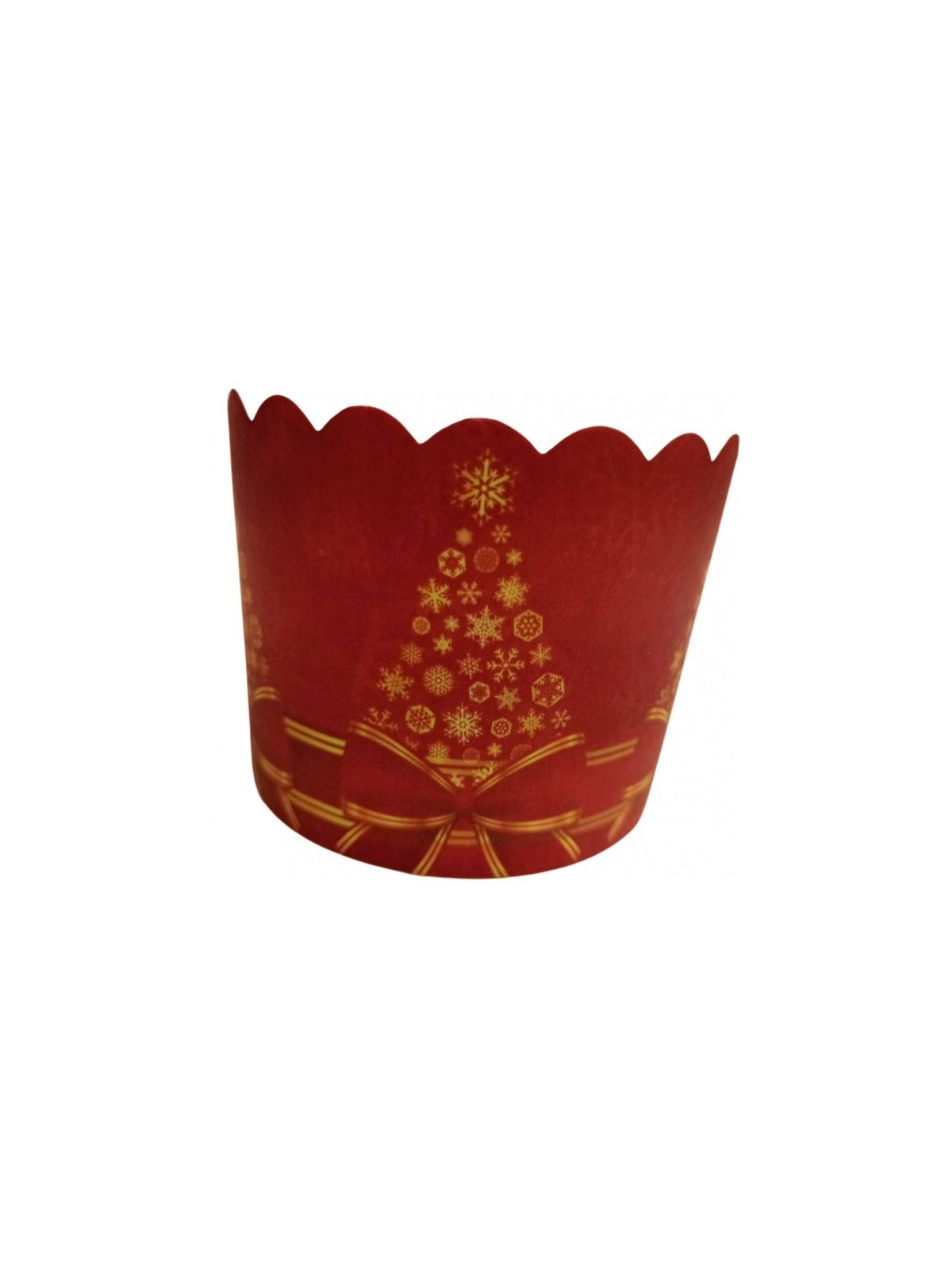 Muffin basket sturdy - Christmas red - 24 pieces