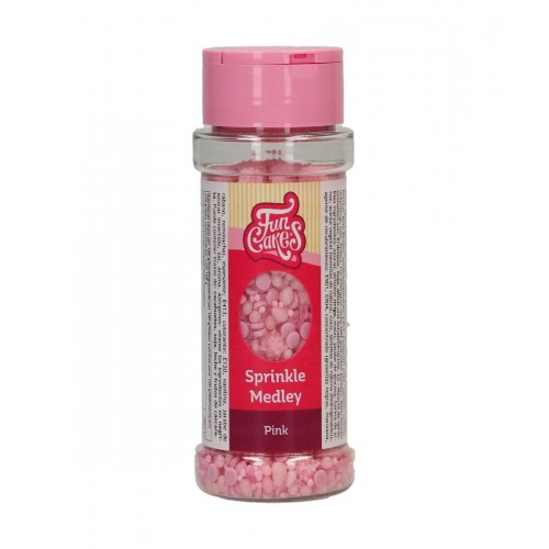 FunCakes Sugar Medley Sprinkles - Pink 70g