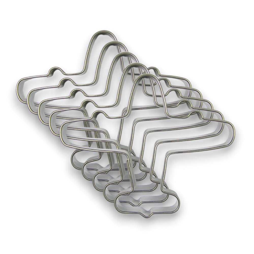 500 pieces - Stainless steel cookie cutter - Airplane