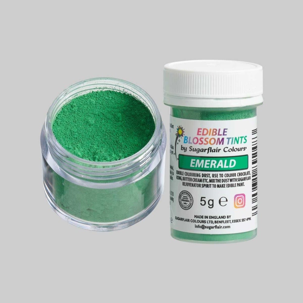 Sugarflair blossom tint - dust color - Emerald - 5g