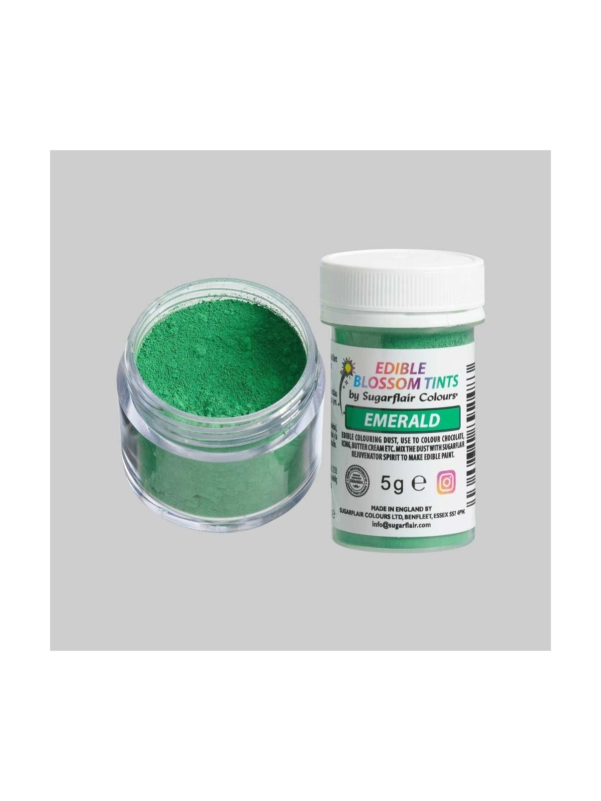 Sugarflair blossom tint - dust color - Emerald - 5g