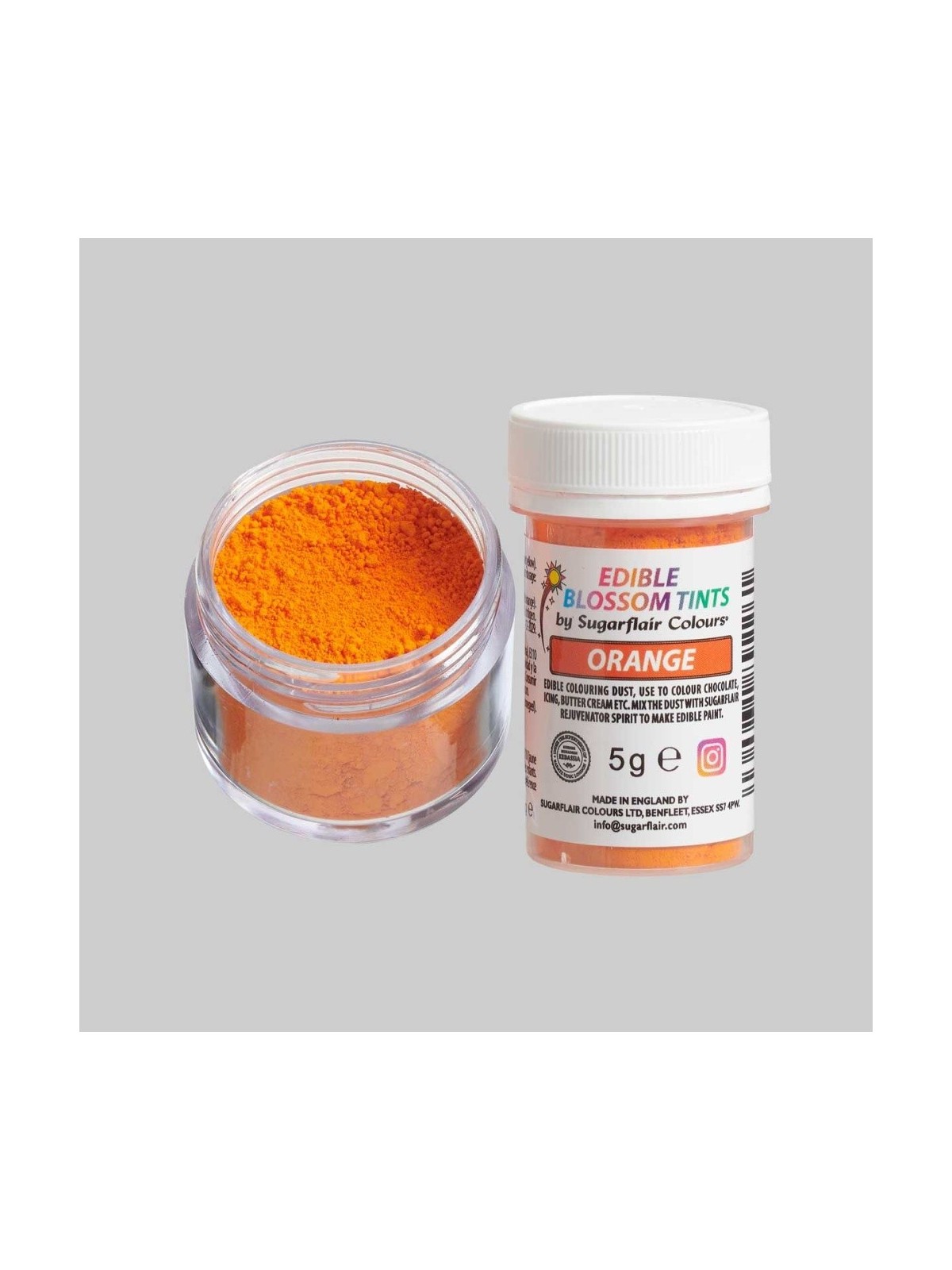 Sugarflair blossom tint - powder color - Orange - 5g