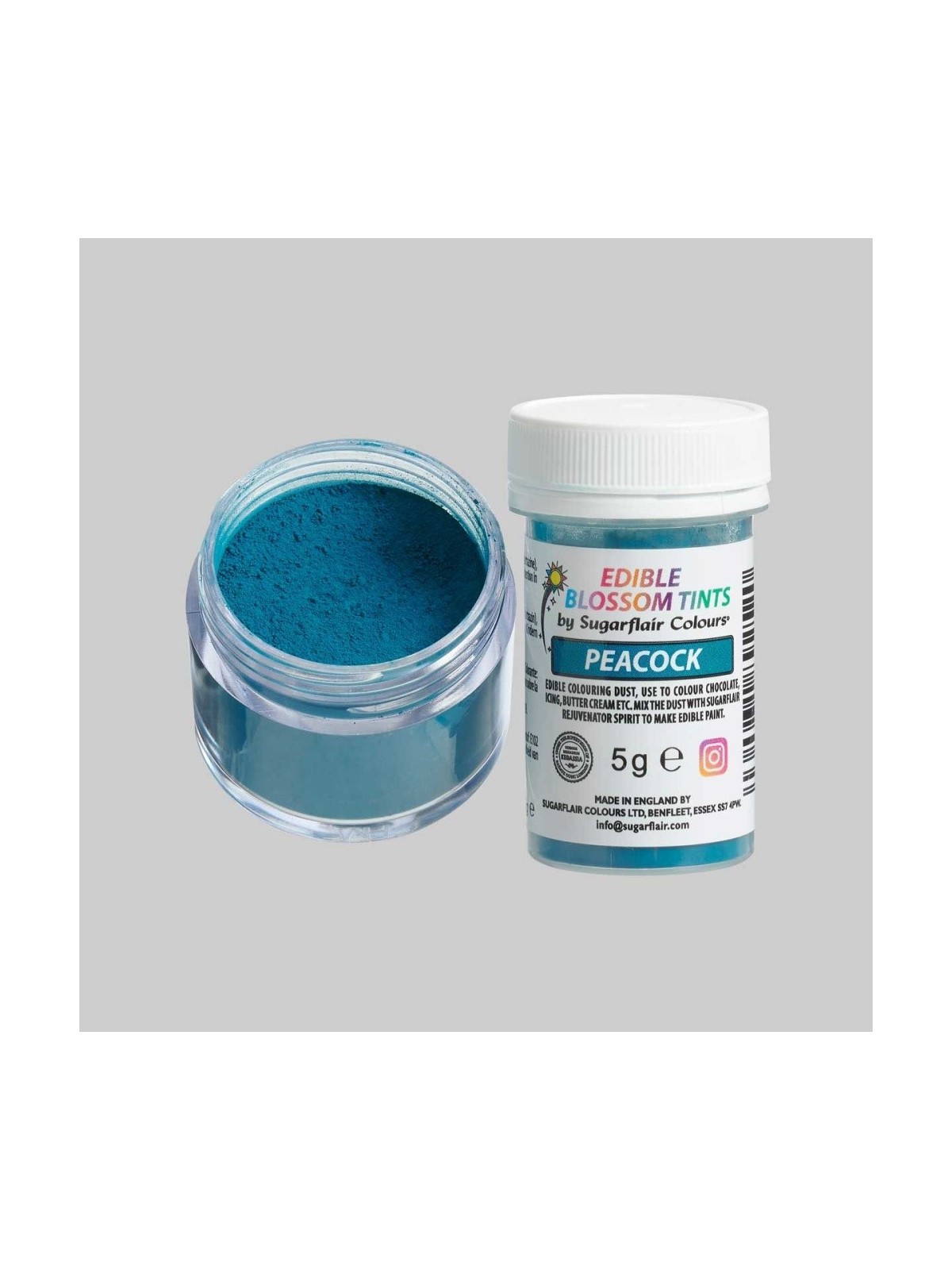 Sugarflair blossom tint - powder color - Peacock - 5g