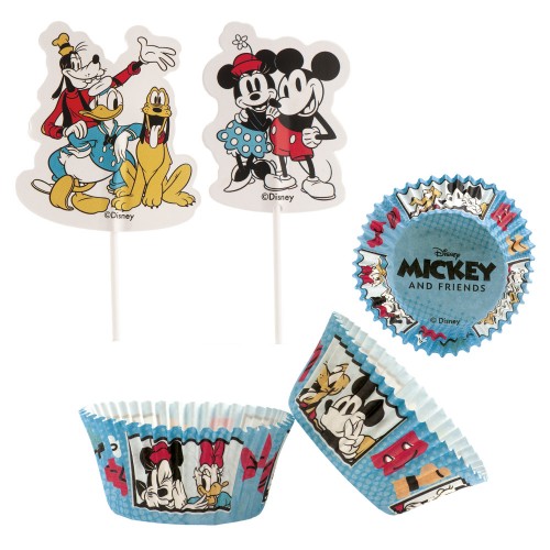 Decorations - confectionery baskets - set - Mickey Mouse and friends 24 + 24 pcs