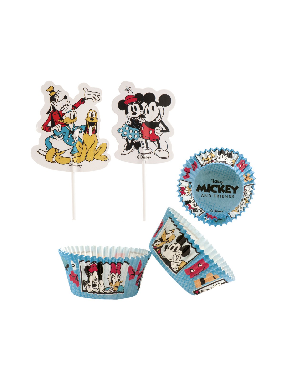 Decorations - confectionery baskets - set - Mickey Mouse and friends 24 + 24 pcs