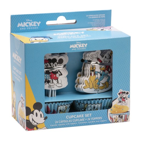 Decorations - confectionery baskets - set - Mickey Mouse and friends 24 + 24 pcs