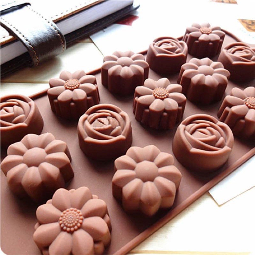 Silicone mold for pralines