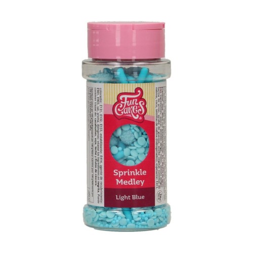 FunCakes sprinkle Medley - Light Blue 70g