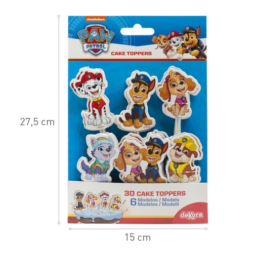 Dekora - cake toppers - Paw Patrol - 30 Stk