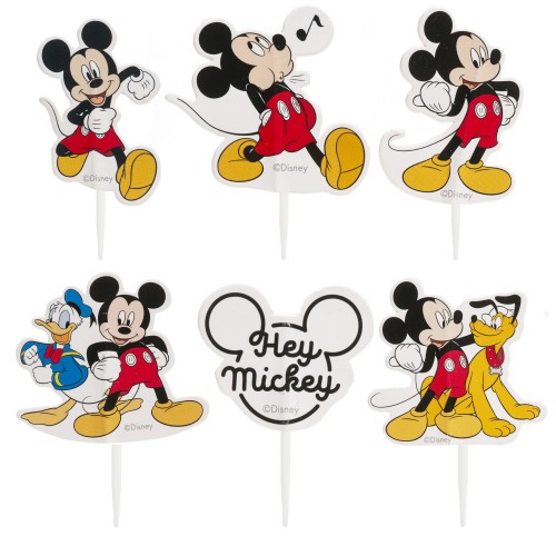 Dekora - Papierdekoration - Stecker - Mickey Mouse - 30 Stück.