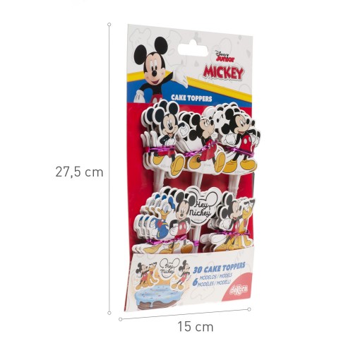 Dekora - Papierdekoration - Stecker - Mickey Mouse - 30 Stück.