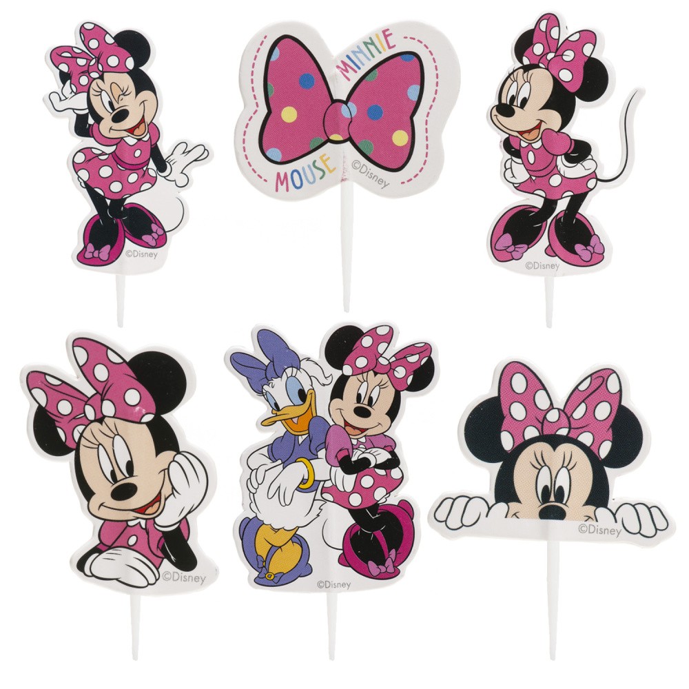 Dekora - Papierdekoration - Sticker - Minnie - 30 Stück