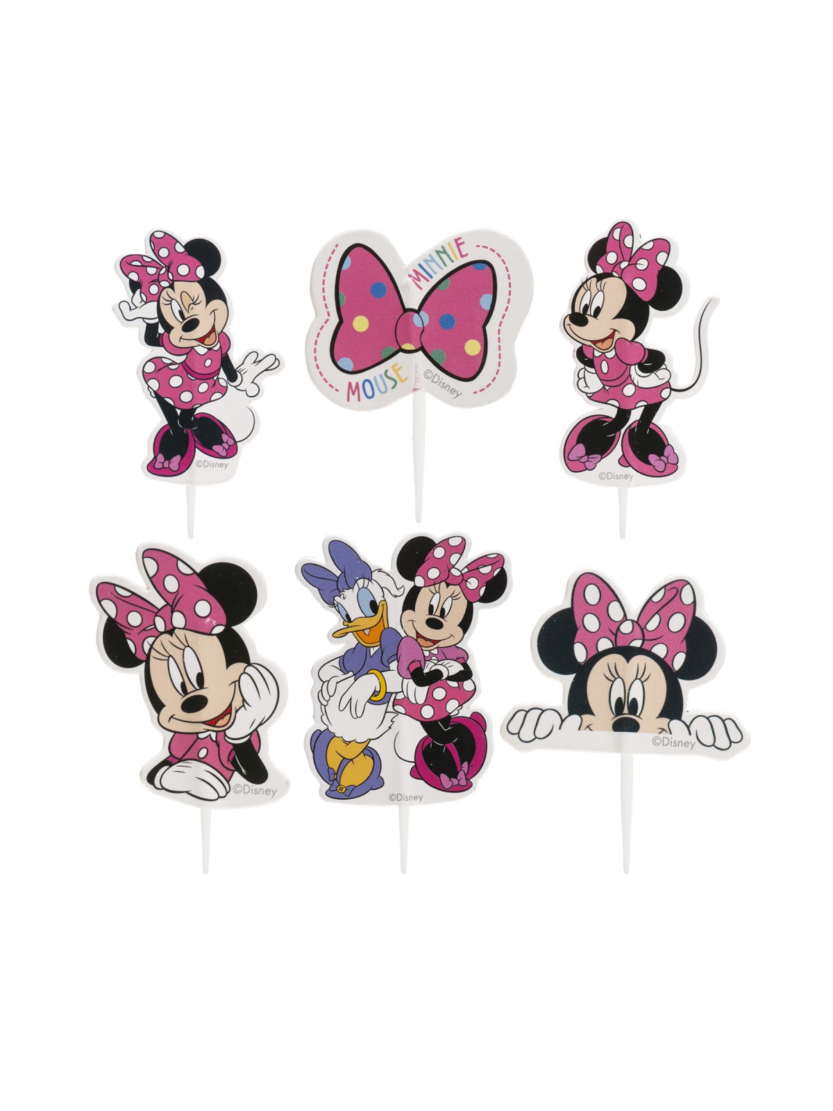 Dekora - Papierdekoration - Sticker - Minnie - 30 Stück