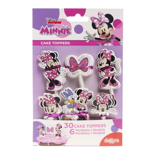 Decor - paper decoration - cake topper - Minnie - 30 pcs