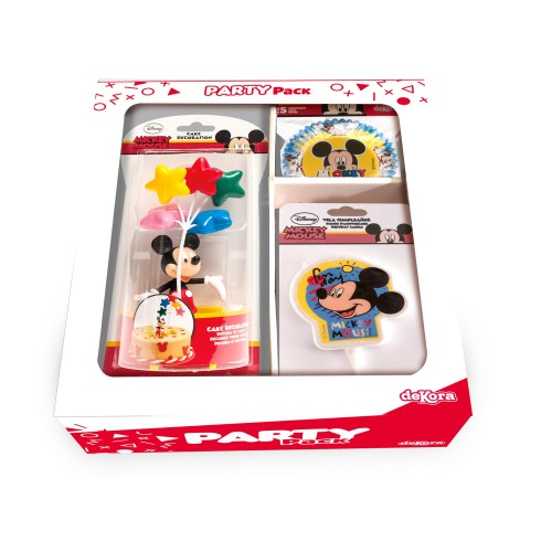 Dekora - PARTY PACK - Set - Mickey Mouse 28 Stücke