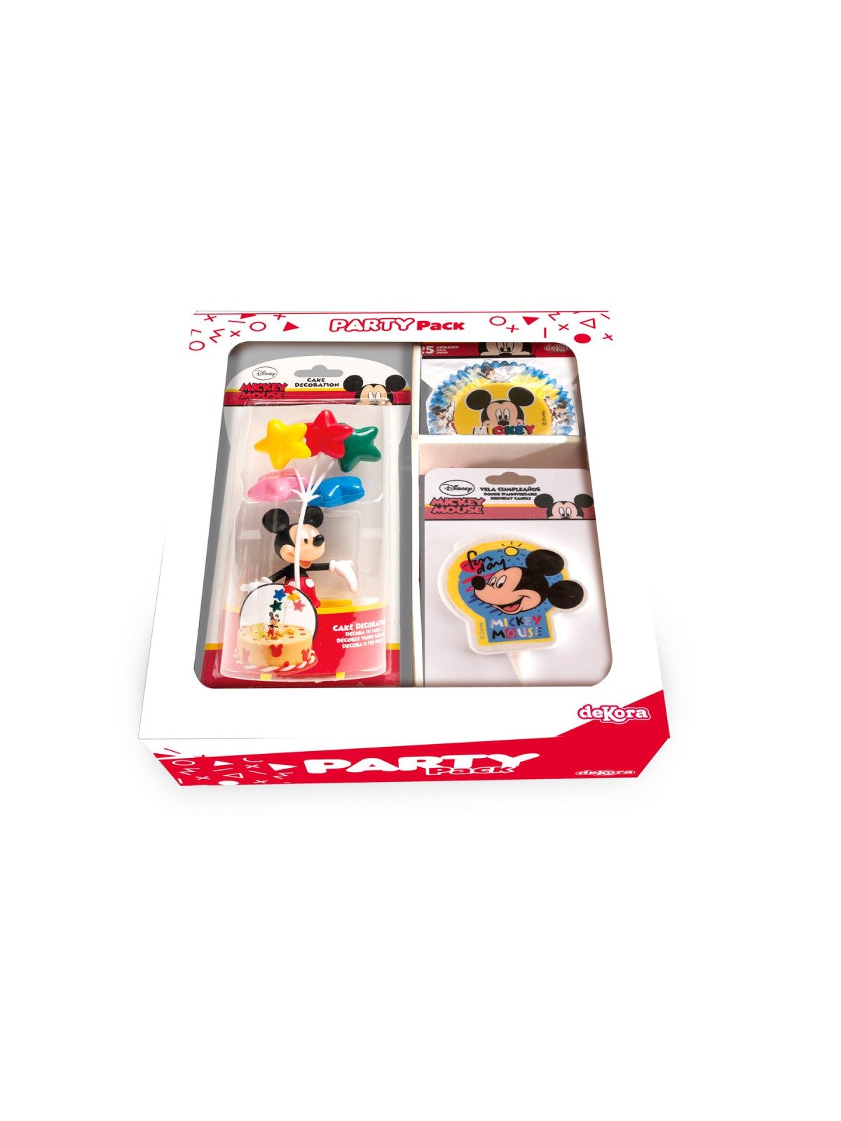 Dekora - PARTY PACK - Set - Mickey Mouse 28 Stücke