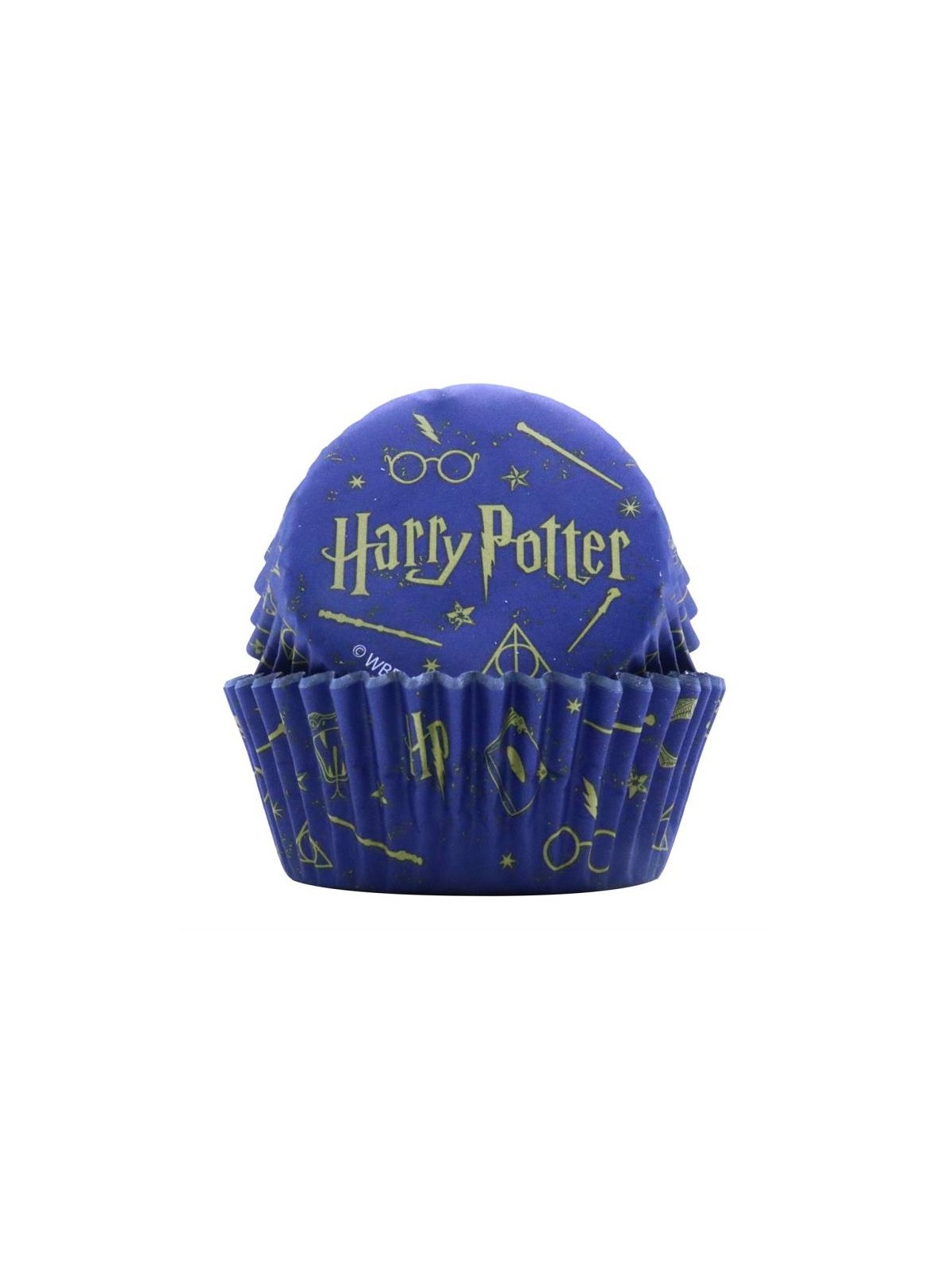 PME Backformen für Süßwaren mit Folie - Harry Potter - Blau - 30 Stück.