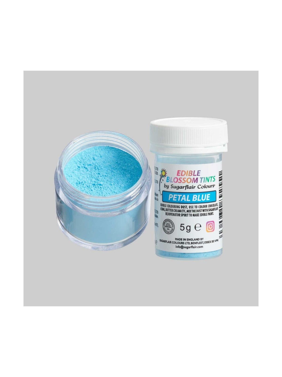 Sugarflair blossom tint - powder color - Petal Blue - 5g
