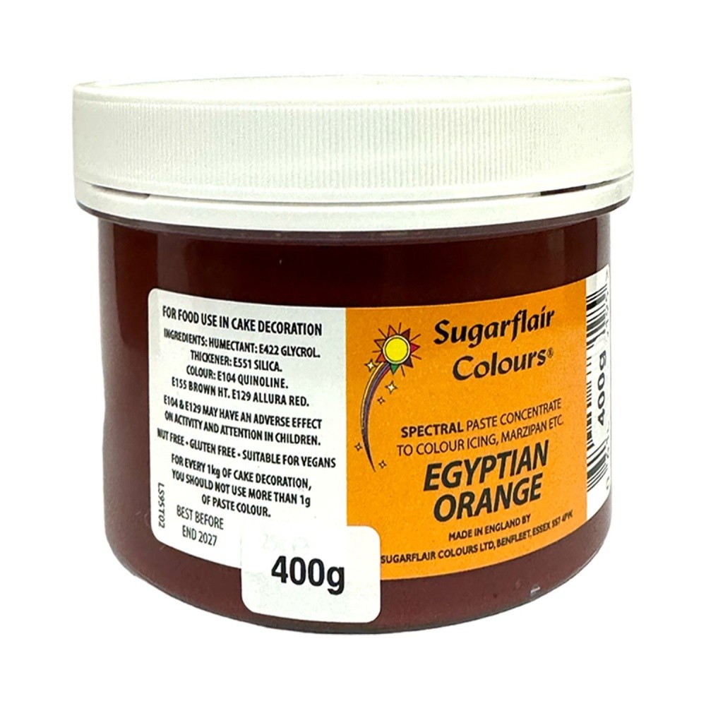 Sugarflair paste color - gel color Egyptian Orange XXL - 400g