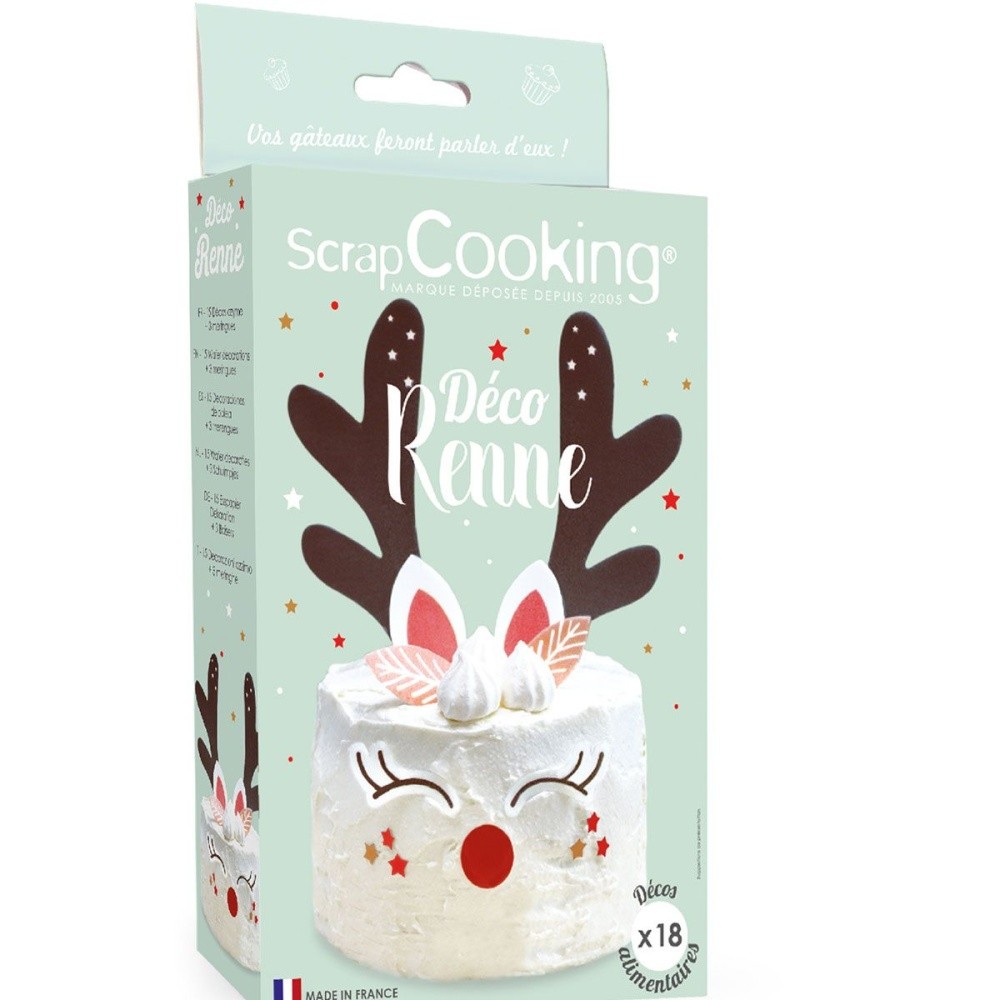 SCRAPCOOKING essbares Papier - Rentier - 15 Stk