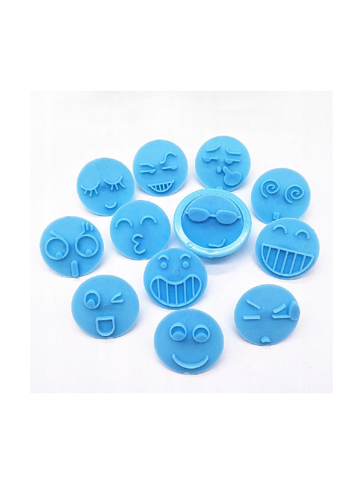 Fondant cutters - smiley faces 12 pcs