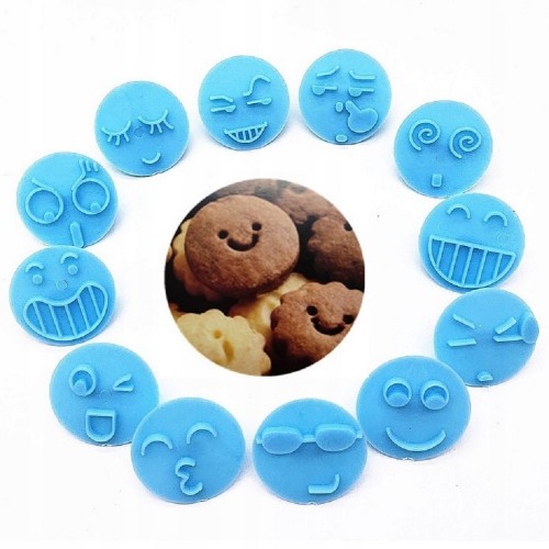 Fondant cutters - smileys 12 pieces