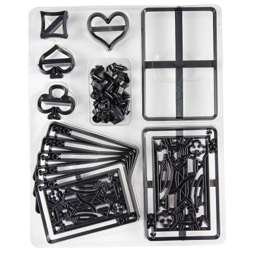 Template cookie cutter - playing cards and symbols