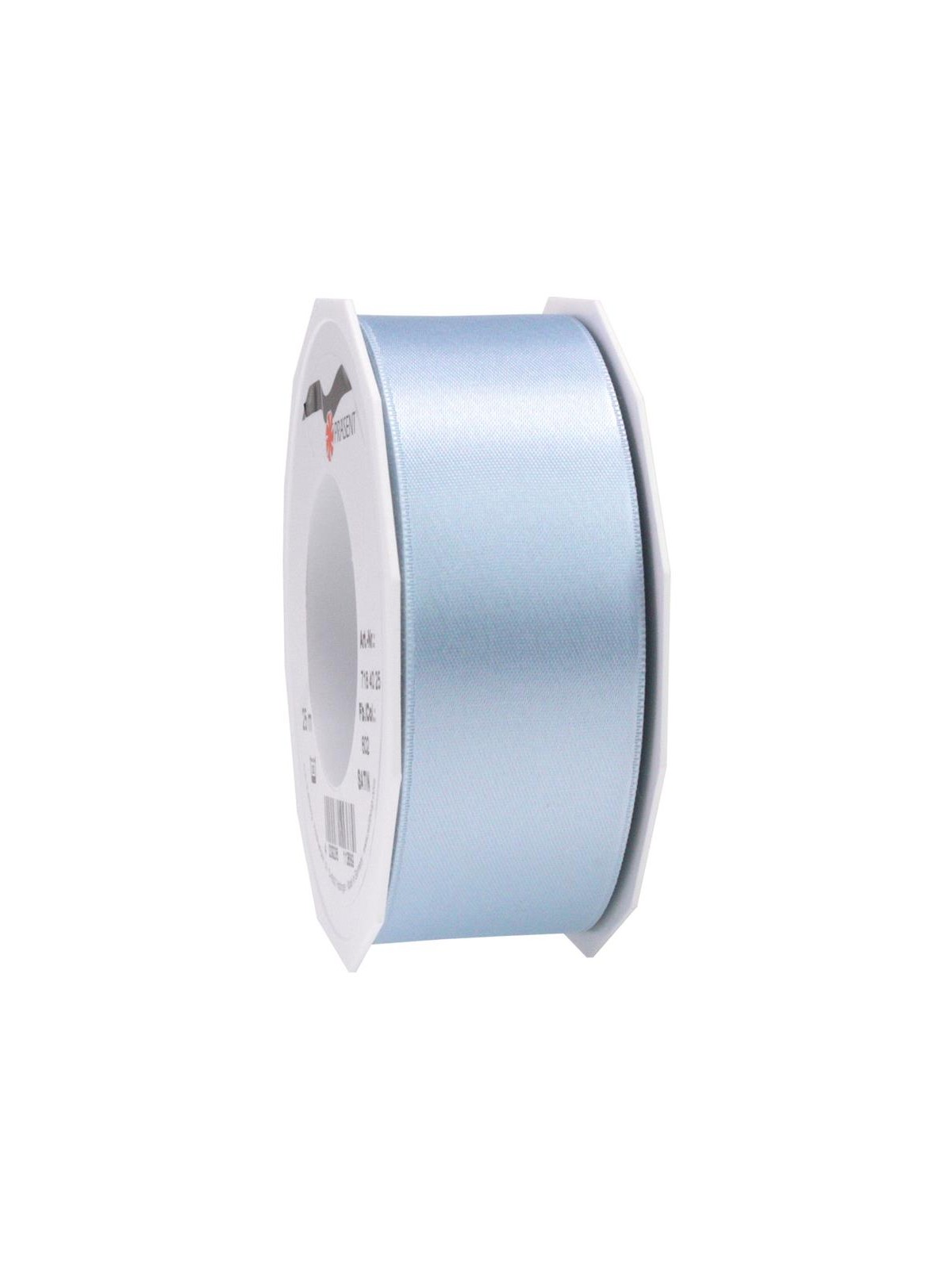 Atlas Doppelsatinband - Babyblau - 2m/40mm