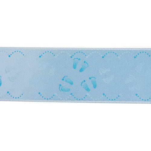 Satin ribbon - baby blue - newborn legs - 2m/ 40mm