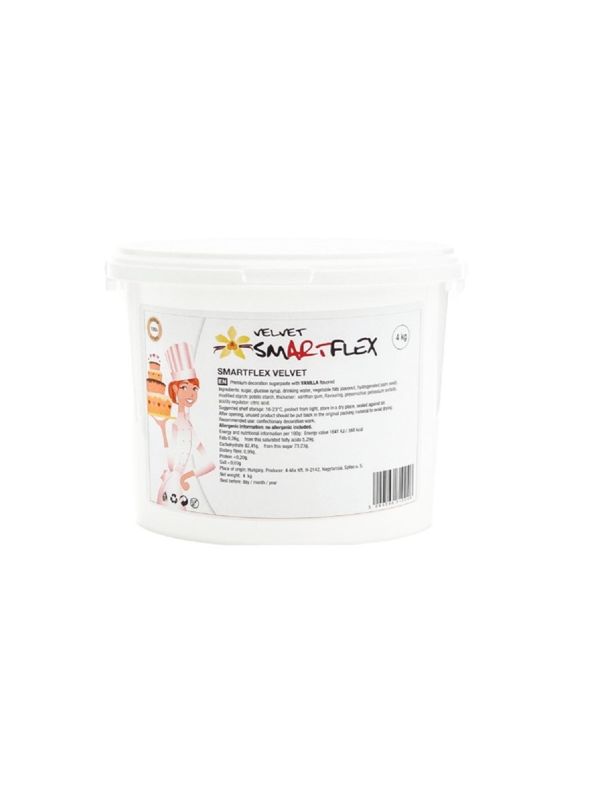 Smartflex Velvet Vanille 4 kg - Abdeckmasse