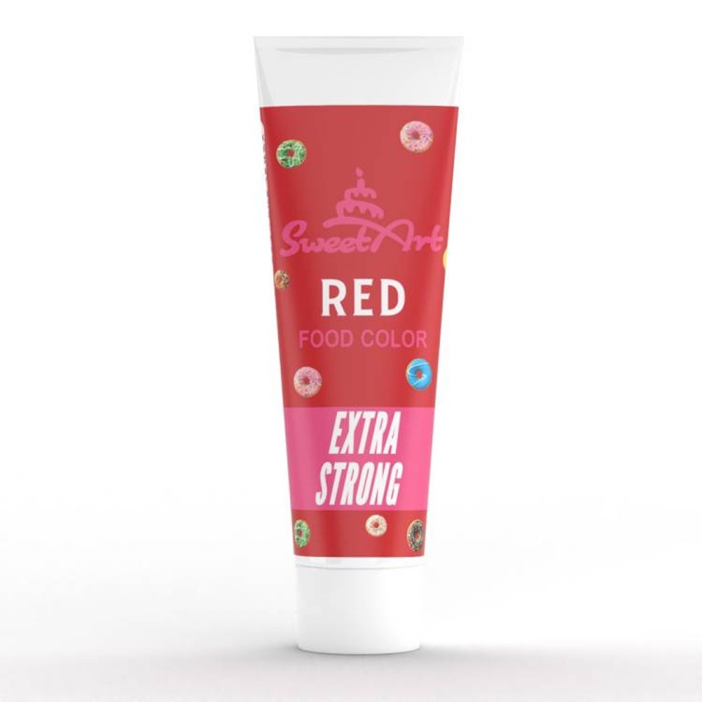SweetArt - Extra Strong Food gel color Intense Red - 30g