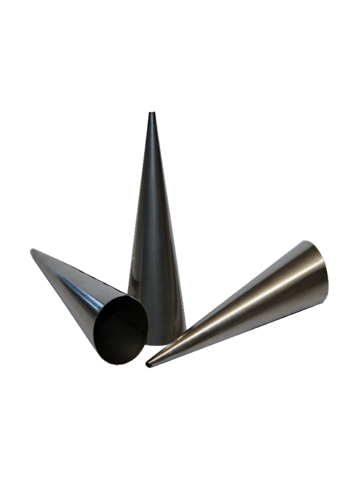 Stainless steel cone form 3pcs