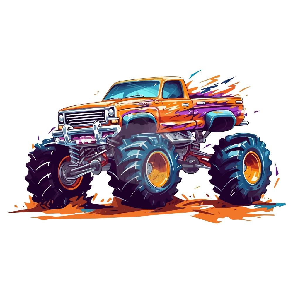 Essbares Papier "Monster Truck" A4