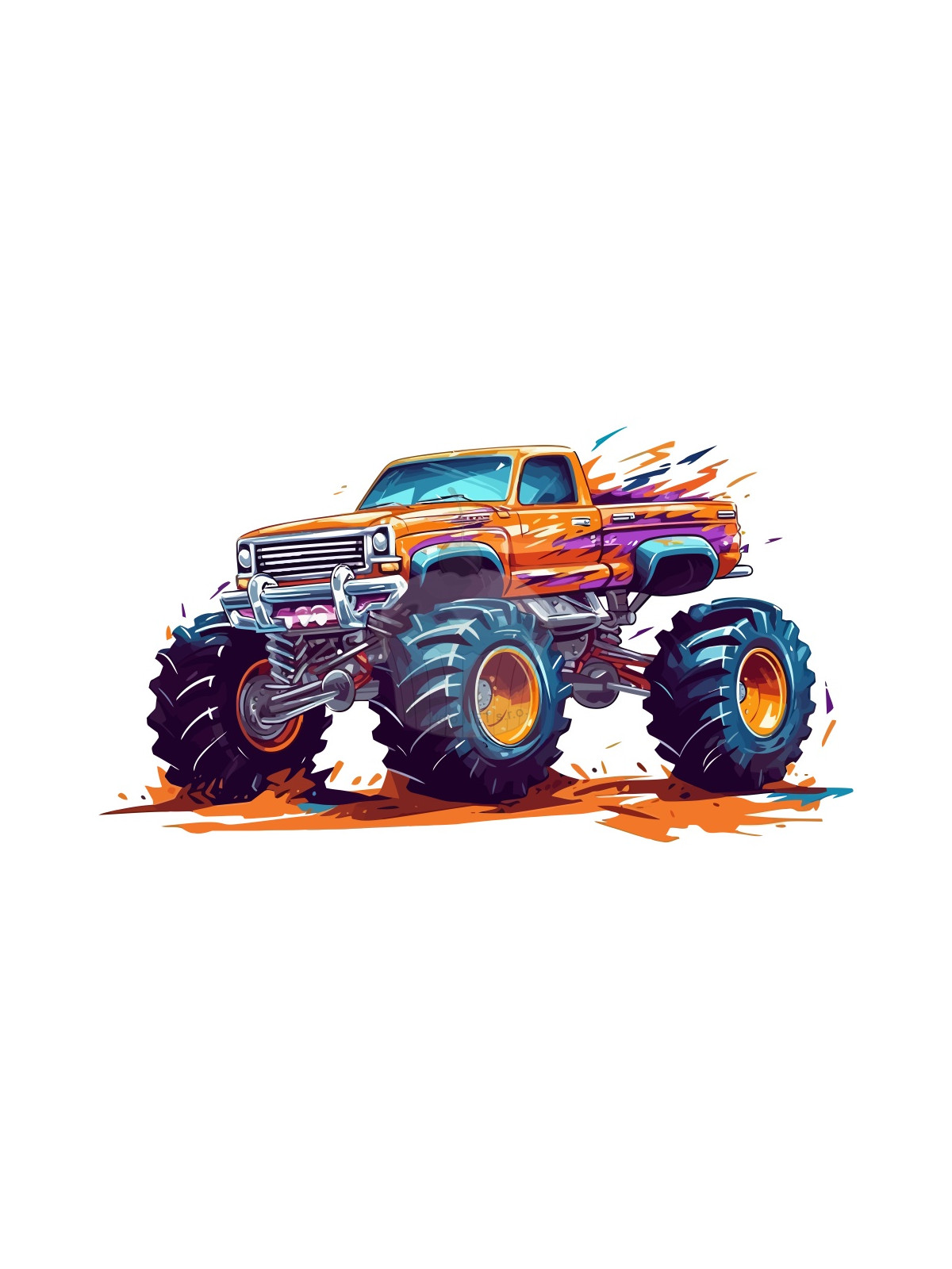 Essbares Papier "Monster Truck" A4