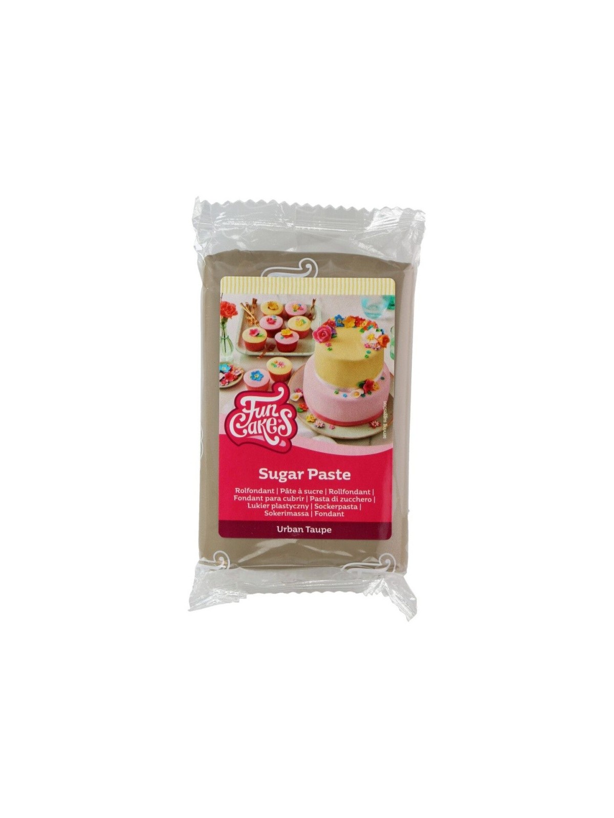 RABATT: FunCakes roll Fondant Urban Taupe - Braun 250g