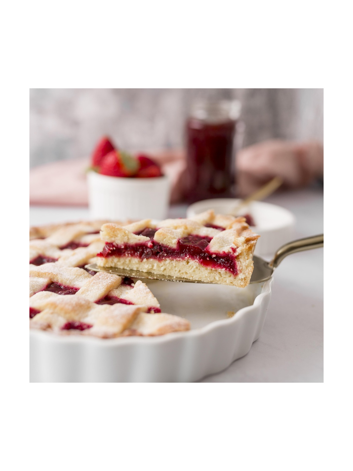 Strawberry gel - fruit filling with 60% fruit content, 1 kg